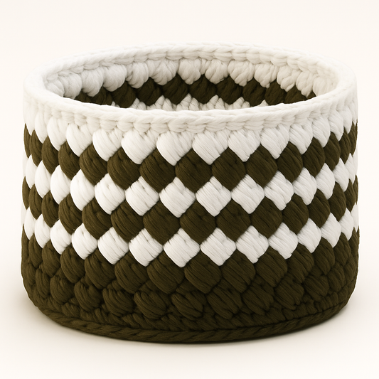 RHOMBUS COTTON BASKET