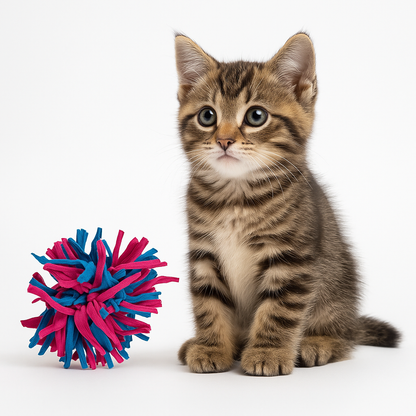FURRY BALL FOR CAT